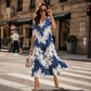 👗 50% OFF NOW! Women's Casual V‑Ring Printed Dress – soft fabric, loose fit & vibrant patterns – perfect for everyday, vacation and all summer occasions 🌸✨