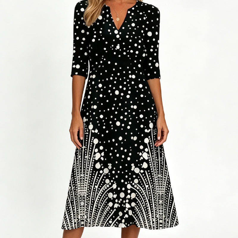 👗 50% OFF NOW! Women's Casual V‑Ring Printed Dress – soft fabric, loose fit & vibrant patterns – perfect for everyday, vacation and all summer occasions 🌸✨