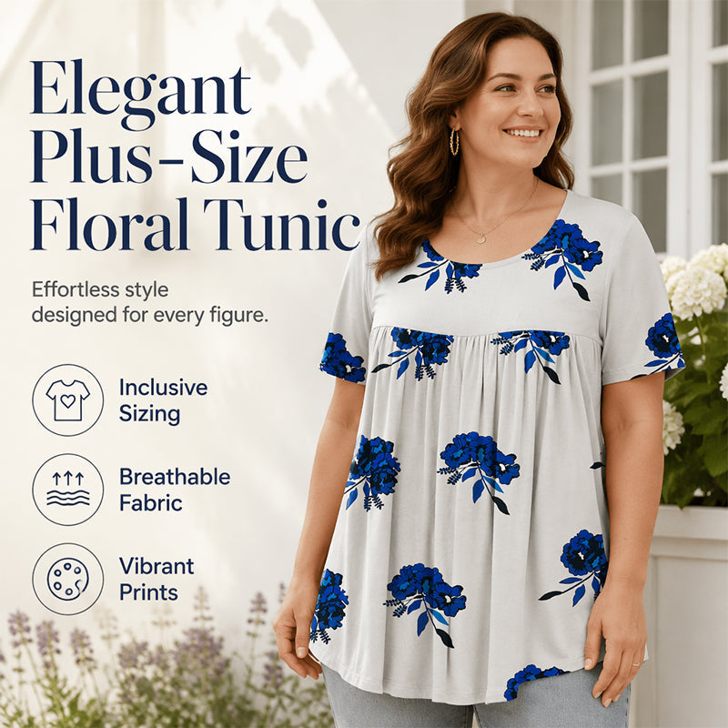 👕Flowy Floral Tunic Tee🏵️
