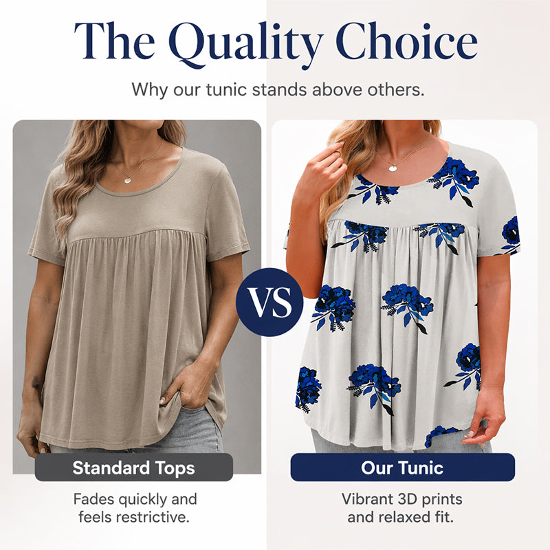 👕Flowy Floral Tunic Tee🏵️