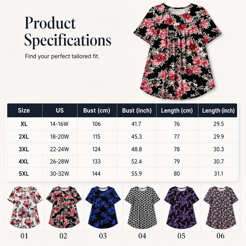 👕Flowy Floral Tunic Tee🏵️