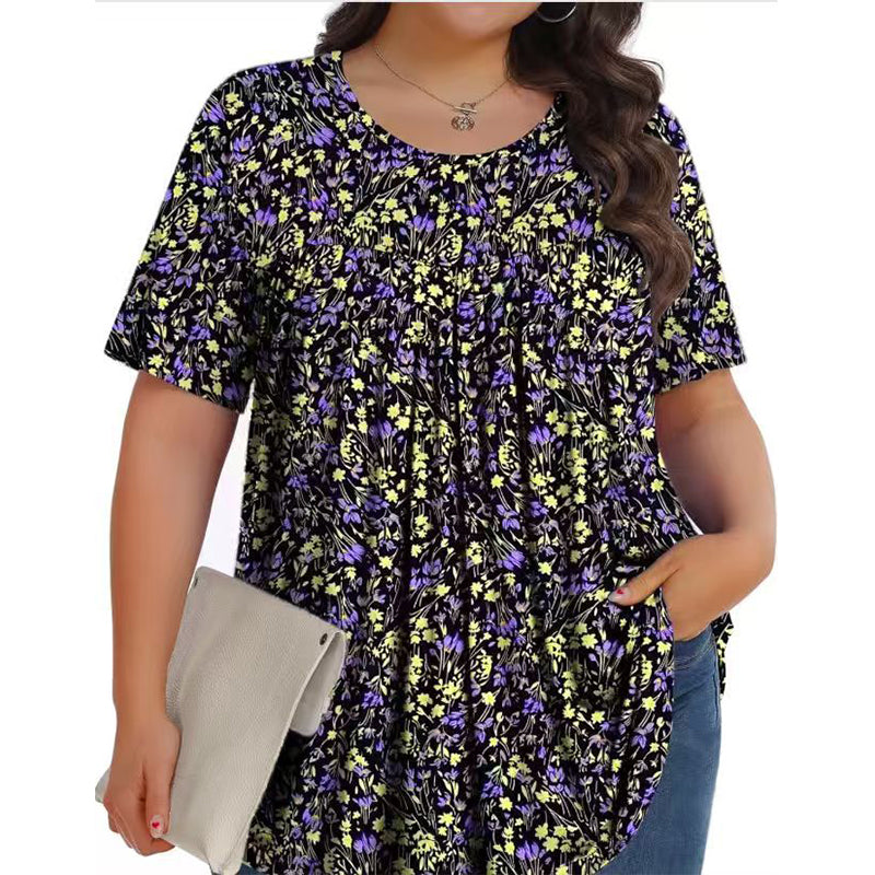 👕Flowy Floral Tunic Tee🏵️