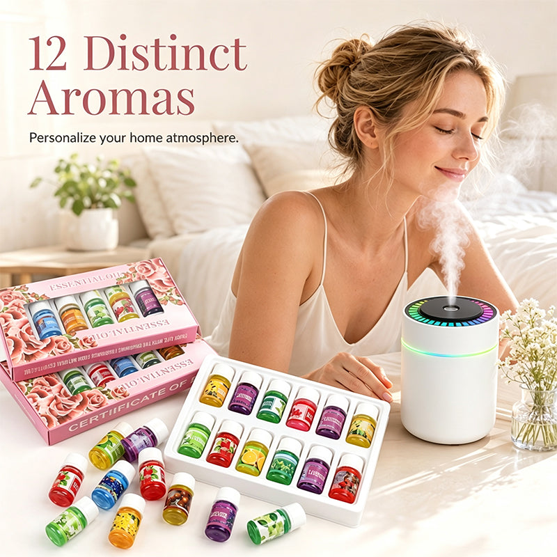 🔥🌷LAST DAY SALE 50% OFF– ONLY ￡6.99!!⚡50K+ SOLD💕12-Pack Water Soluble Essential Oils Set🎁🌺The fresh scent lifts your mood！！
