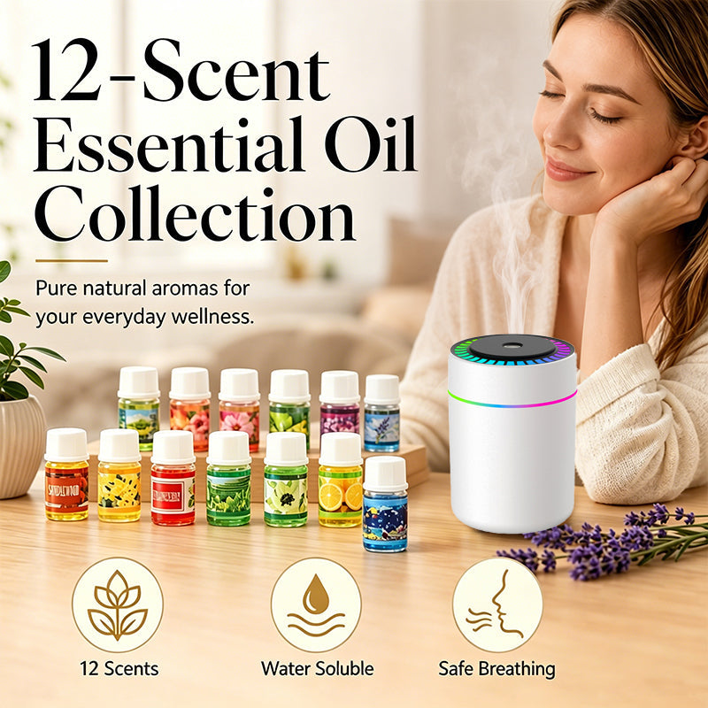 🔥🌷LAST DAY SALE 50% OFF– ONLY ￡6.99!!⚡50K+ SOLD💕12-Pack Water Soluble Essential Oils Set🎁🌺The fresh scent lifts your mood！！