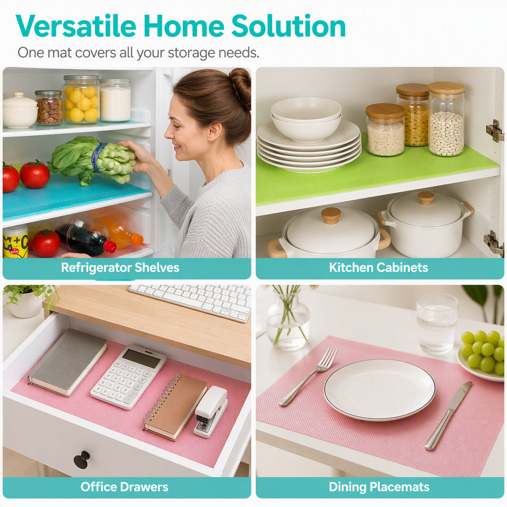 🧊50% OFF NOW!🌟Waterproof Fridge Shelf Liners – Non-slip, easy-clean & food-safe – Keeps fridge shelves fresh & organized ✨