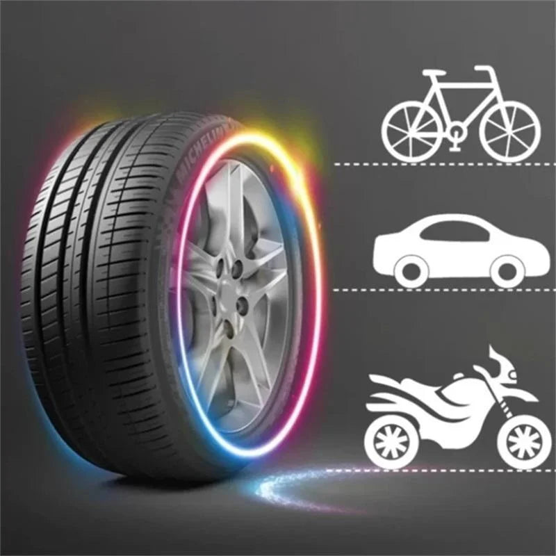 📢📢50% OFF !! ⏰Turn Heads & Stay Safe – Weatherproof LED Tyre Lights with Long Battery Life. Free UK Delivery