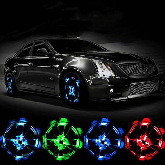 📢📢50% OFF !! ⏰Turn Heads & Stay Safe – Weatherproof LED Tyre Lights with Long Battery Life. Free UK Delivery