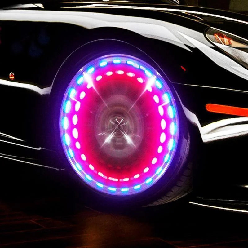 📢📢50% OFF !! ⏰Turn Heads & Stay Safe – Weatherproof LED Tyre Lights with Long Battery Life. Free UK Delivery