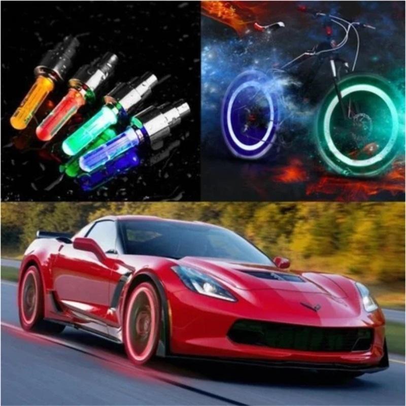 📢📢50% OFF !! ⏰Turn Heads & Stay Safe – Weatherproof LED Tyre Lights with Long Battery Life. Free UK Delivery