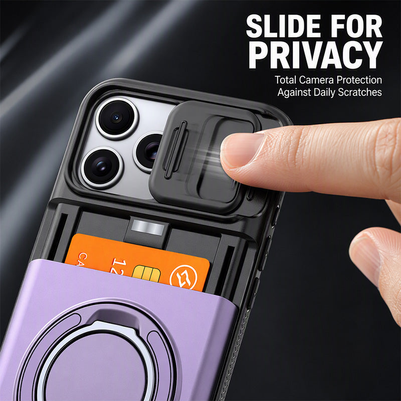 2-in-1 Shockproof IPhone Case with Card Holder