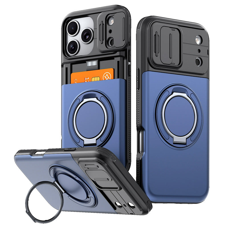 2-in-1 Shockproof IPhone Case with Card Holder