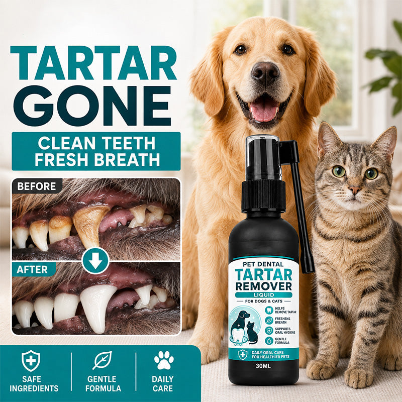 🫧Gentle Pet Dental Cleaning Spray🦷Vet‑Formulated Tartar Remover Spray for Dogs & Cats, Safe Oral Care Solution to Eliminate Bad Breath & Reduce Plaque