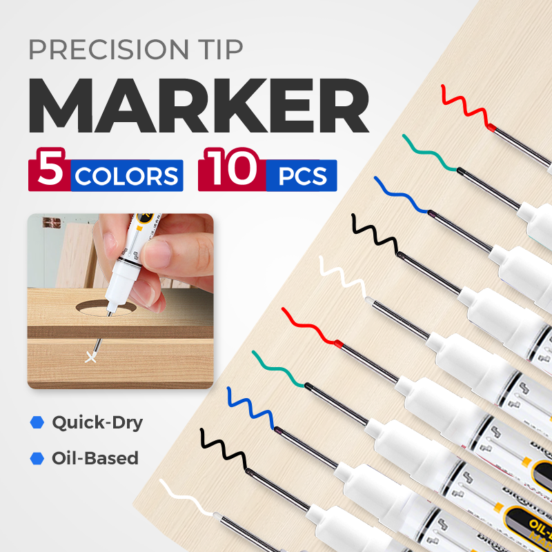✨NOW JUST £0.9 Each🔥Precision Tip Quick-Dry Oil-Based Marker Pen