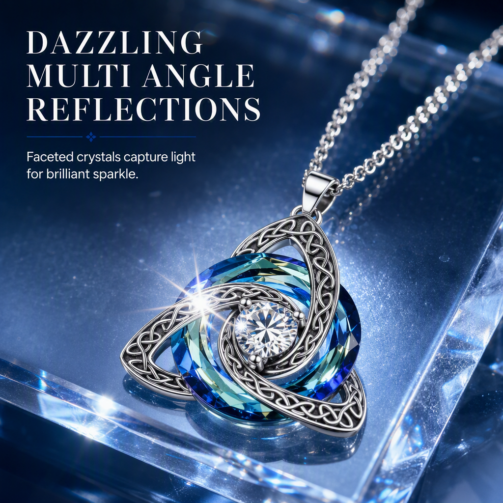 🎁2026 New Arrivals 50% OFF💥Women's Celtic Knot Birthstone Pendant Necklace🌀📿