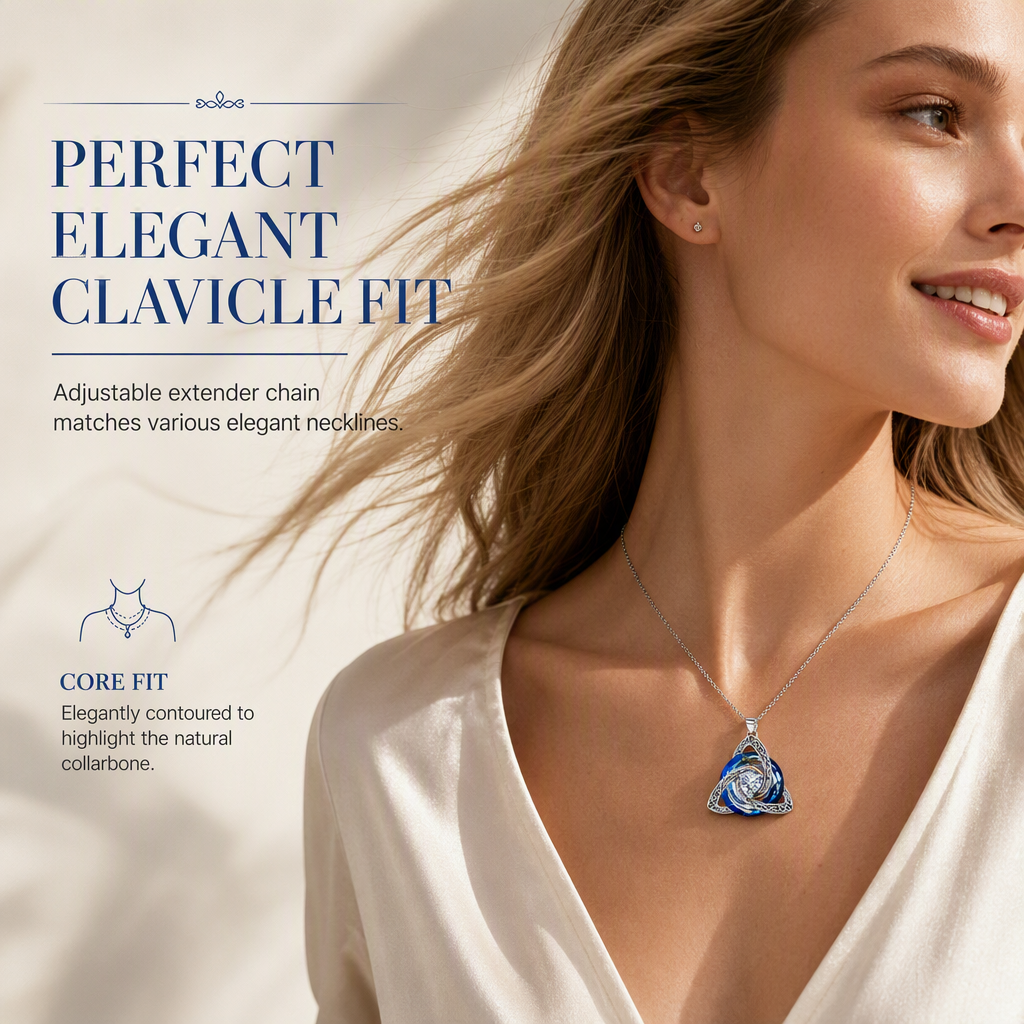 🎁2026 New Arrivals 50% OFF💥Women's Celtic Knot Birthstone Pendant Necklace🌀📿