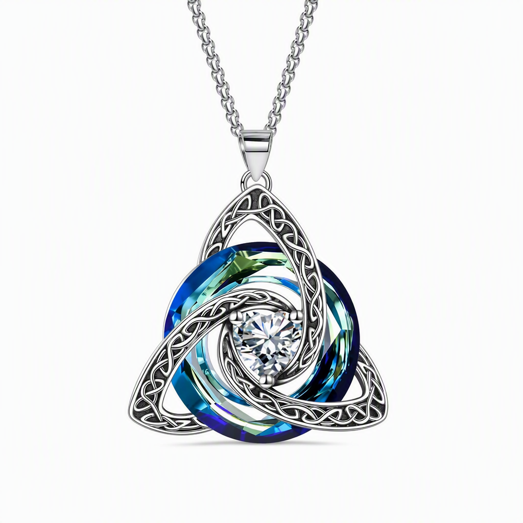 🎁2026 New Arrivals 50% OFF💥Women's Celtic Knot Birthstone Pendant Necklace🌀📿