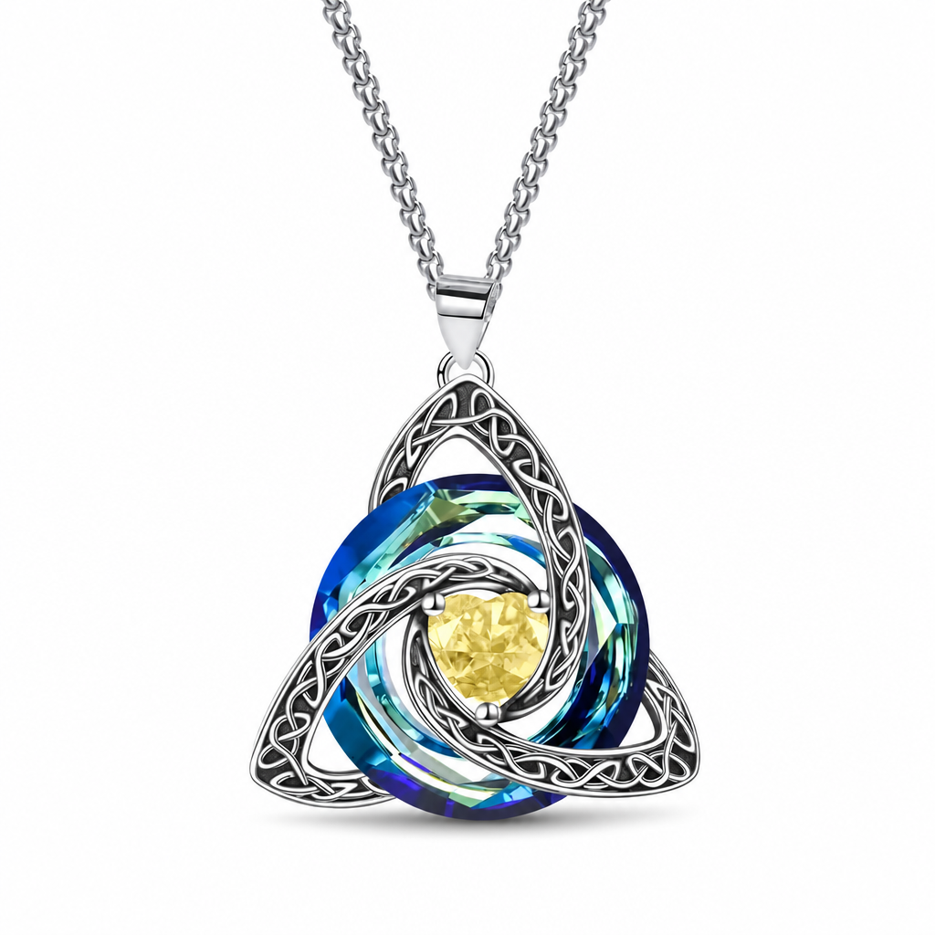 🎁2026 New Arrivals 50% OFF💥Women's Celtic Knot Birthstone Pendant Necklace🌀📿